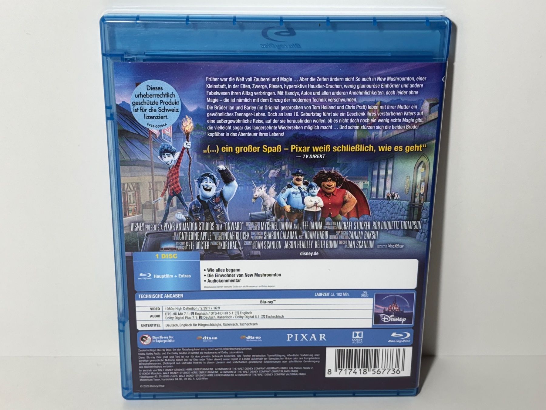 Tutti i DVDs: Onward - Keine halben Sachen Blu Ray – Usato da Wilderswil venduto da Sstriker 1