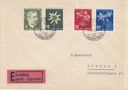PJ109-112 Satzbrief Express v. Luzern nach Zürich am 2.12.44