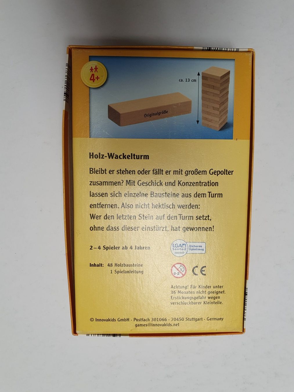 Giochi: Holz Wackelturm / Spiel Geschicklichkeit – Usato da Oberdorf BL venduto da BaldenEagle 2