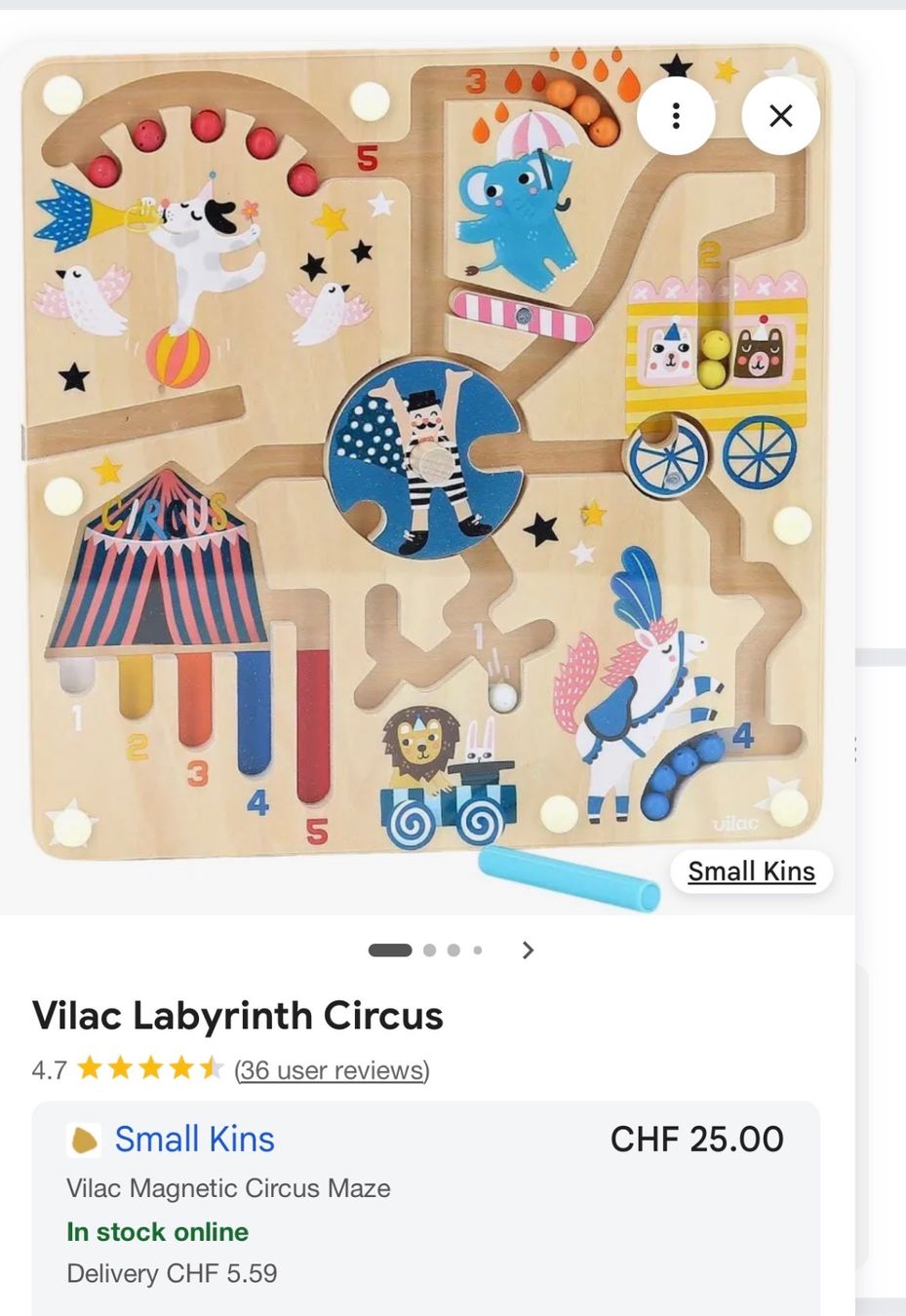 Vilac Spielzeuge: Vilac Labyrinth Circus Holzspielzeug – Gebraucht aus Brugg AG von tsannen 2