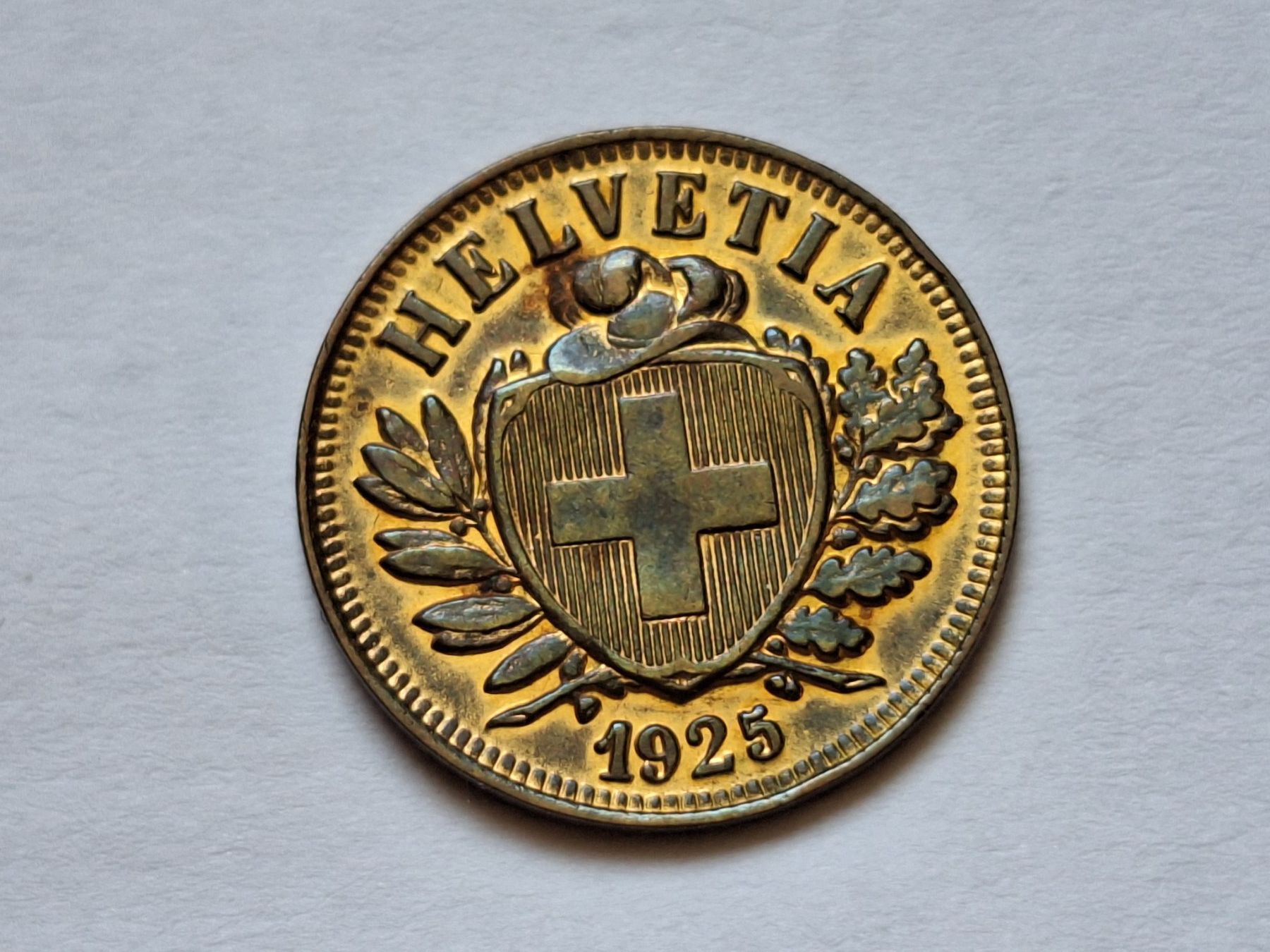 Tutti le monete: 2cts 1925     /    claire – Usato da Couvet venduto da zeze03