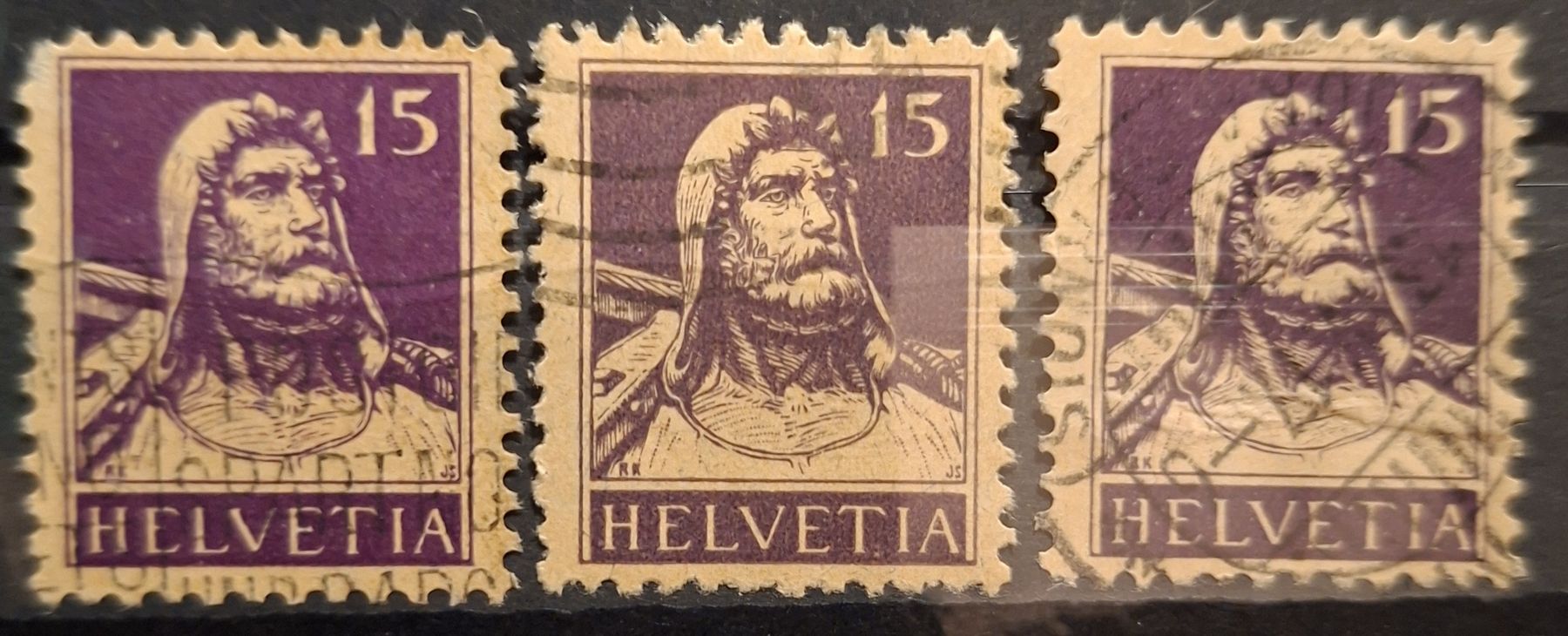 Tutti i francobolli: Nr. 128 3 Nuancen  – Usato da Balgach venduto da SIMEON27