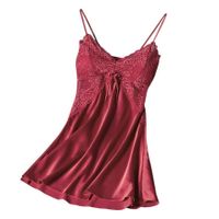 NEUES uni rotes Negligée mit Brust Cups Gr. S - 220432