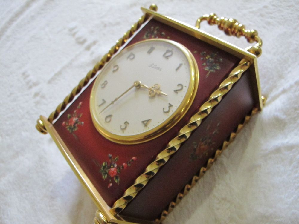 Le Castel Offiziers Tischuhr Selten Läuft Schön Und Schlägt (Gebraucht