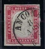 Königreich Sardinien 1850/60 Viktor Emanuel II 40 Centesimi