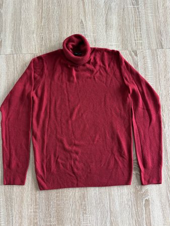 Rollkragenpullover Cashmere Gr S/M rot