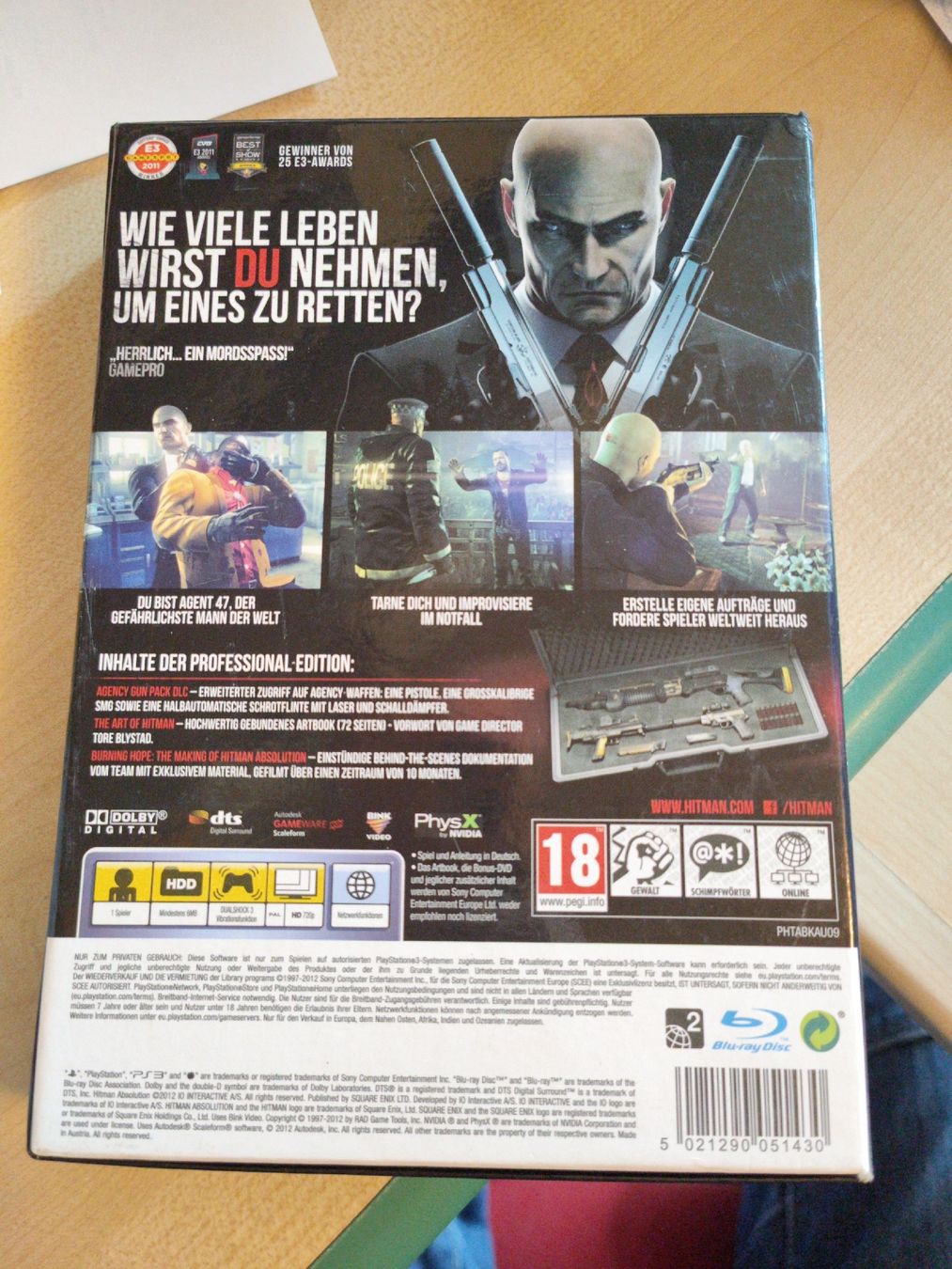Giochi: Hitman Absolution Professional Edition PS3 – Usato da Hochdorf venduto da Reto042 1