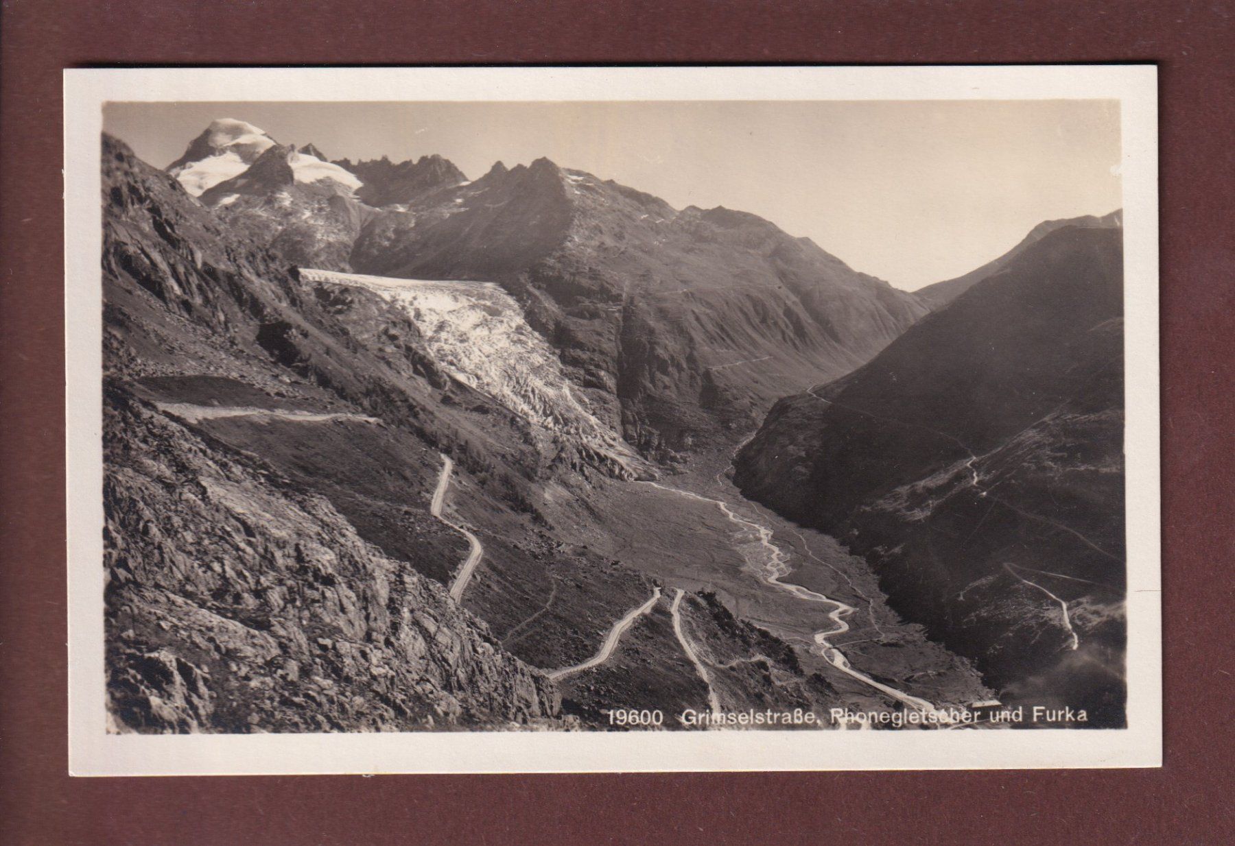 Ansichtskarten: Grimselstrasse - RHONEGLETSCHER – Gebraucht aus Pully von nicecards