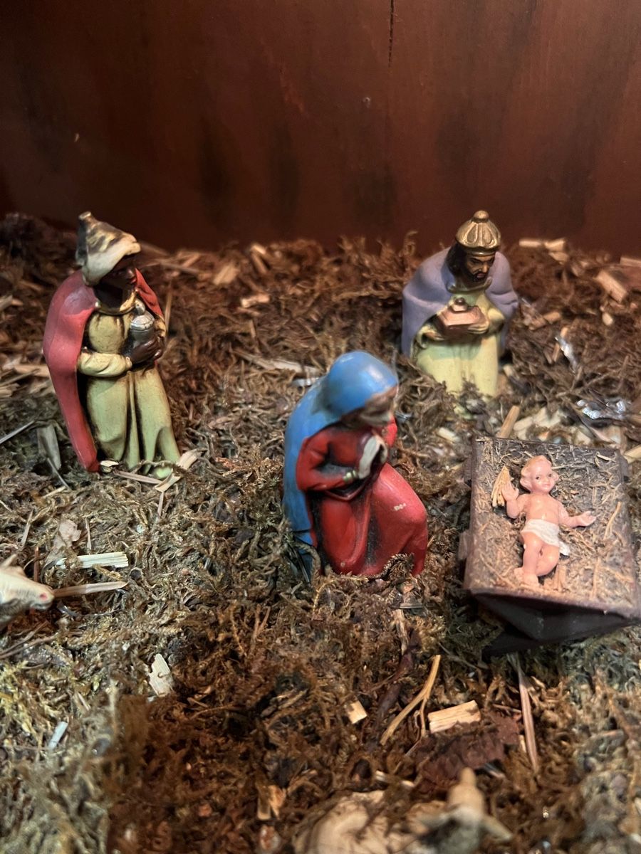Articoli in legno: Handgefertigte Weihnachtskrippe Holz/Moos,Top Zustand! – Usato da Schaffhausen venduto da cca_99x2 3