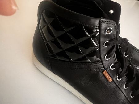 Ecco Schuh, Gr. 41, schwarz, Vollleder, gepflegt