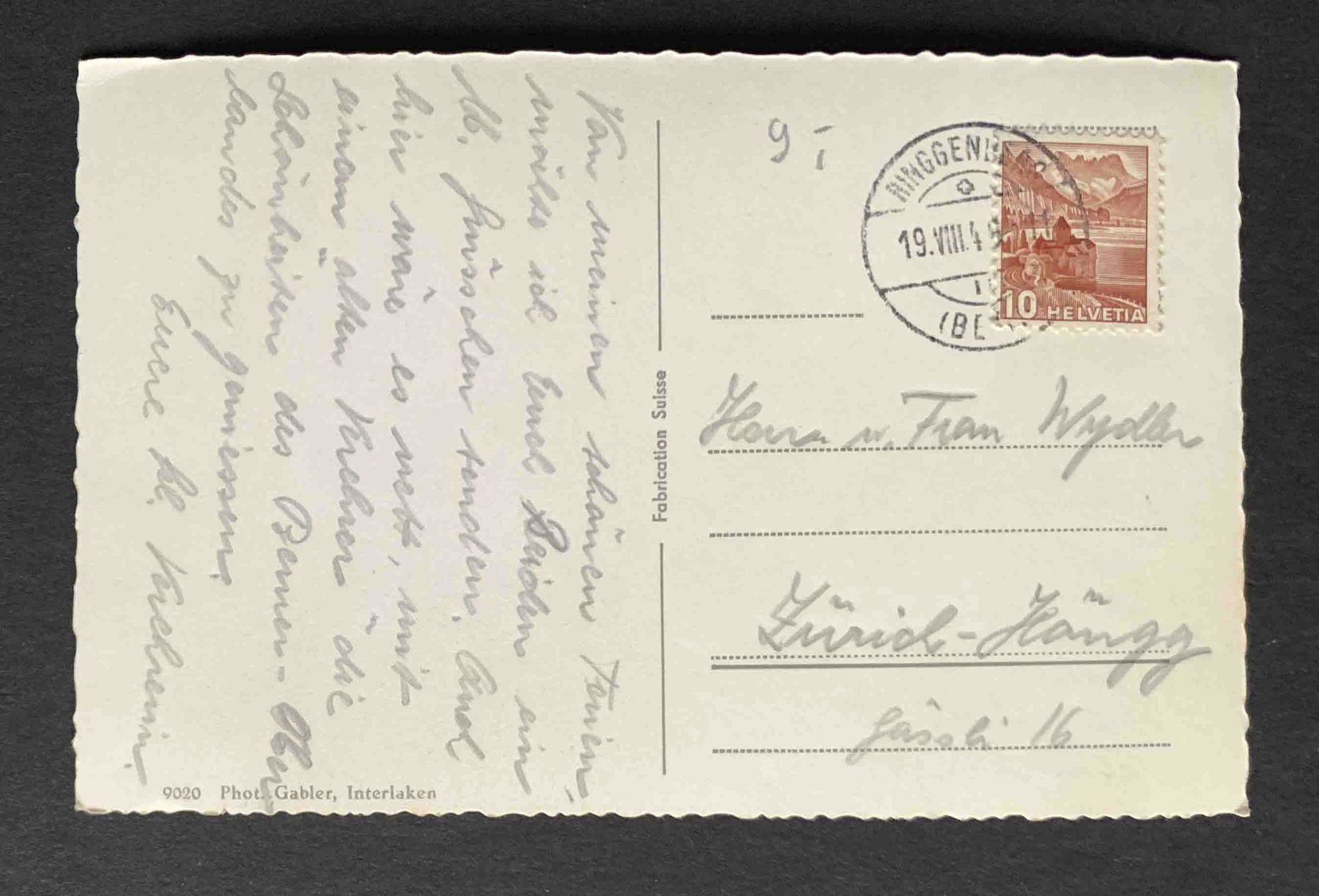 Cartoline postali: AK Interlaken Schiffeinfahrt und Heimwehfluh – Usato da Goldau venduto da artelier1 1