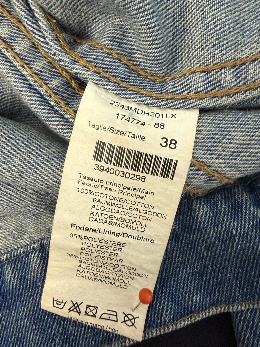 MSGM Giacche: Jeansjacke MSGM mit Schmucksteinen Grösse 38 blau – Usato da Mettmenstetten venduto da _4_YOU_ 4
