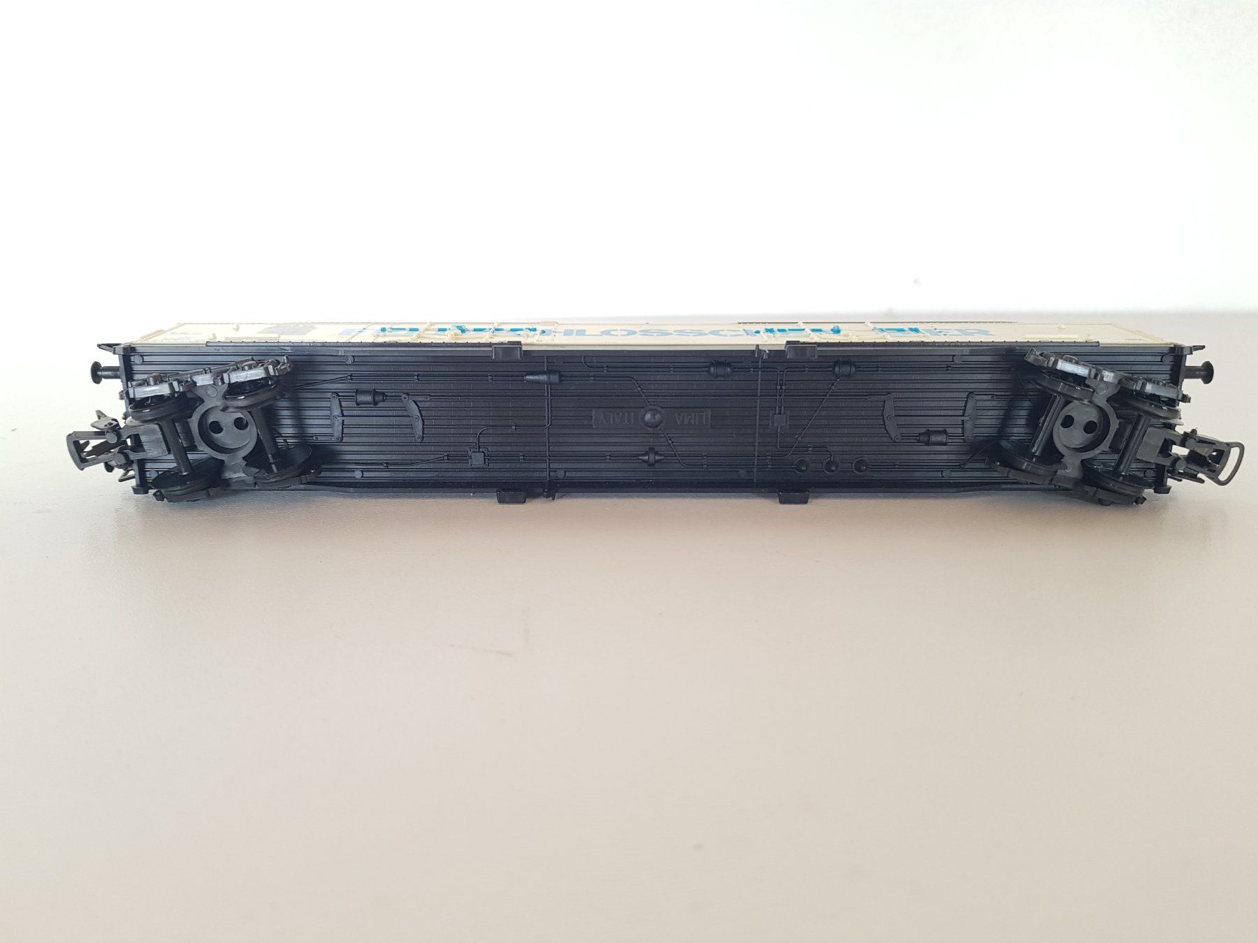 Lima Modellini di ferrovie: Lima Feldschlösschen Bier Wagen H0/ HO Modelbahn Güterwagen – Usato da Bassersdorf venduto da retrolab 4