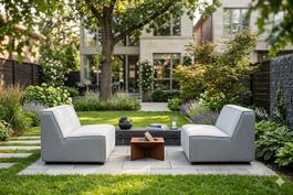 2 Modulo Sunbrella Loungesessel hellgrau neu u originalverp