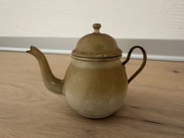 Retro Teekännchen, Vintage, Braun, Herbstdeko