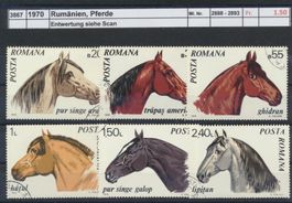 1970 Rumänien, "Pferde", gestempelt