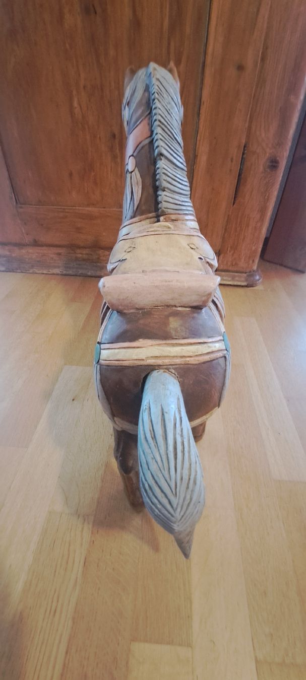 Figuren: Altes dekoratives Holzpferdchen – Gebraucht aus Wallisellen von DoLiDa 3