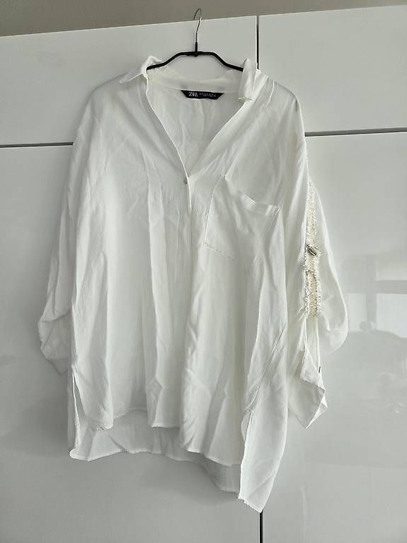 Zara Camicette: Weisse Zara Damenbluse – Usato da Rüfenacht BE venduto da Biancaro