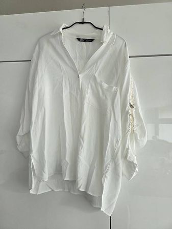 Weisse Zara Damenbluse