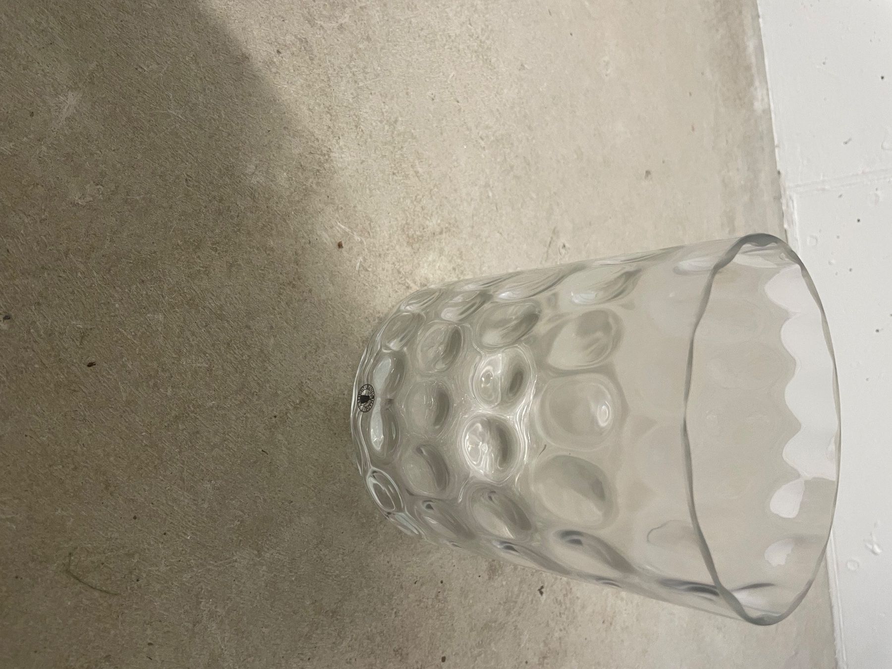 Ikea Vasi & Recipienti: Glasvase transparent mit Strukturmuster – Usato da Kerns venduto da viv_959f 1