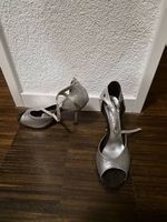 Dancing Queens silberne Salsa-Tanzschuhe _Grosse_39