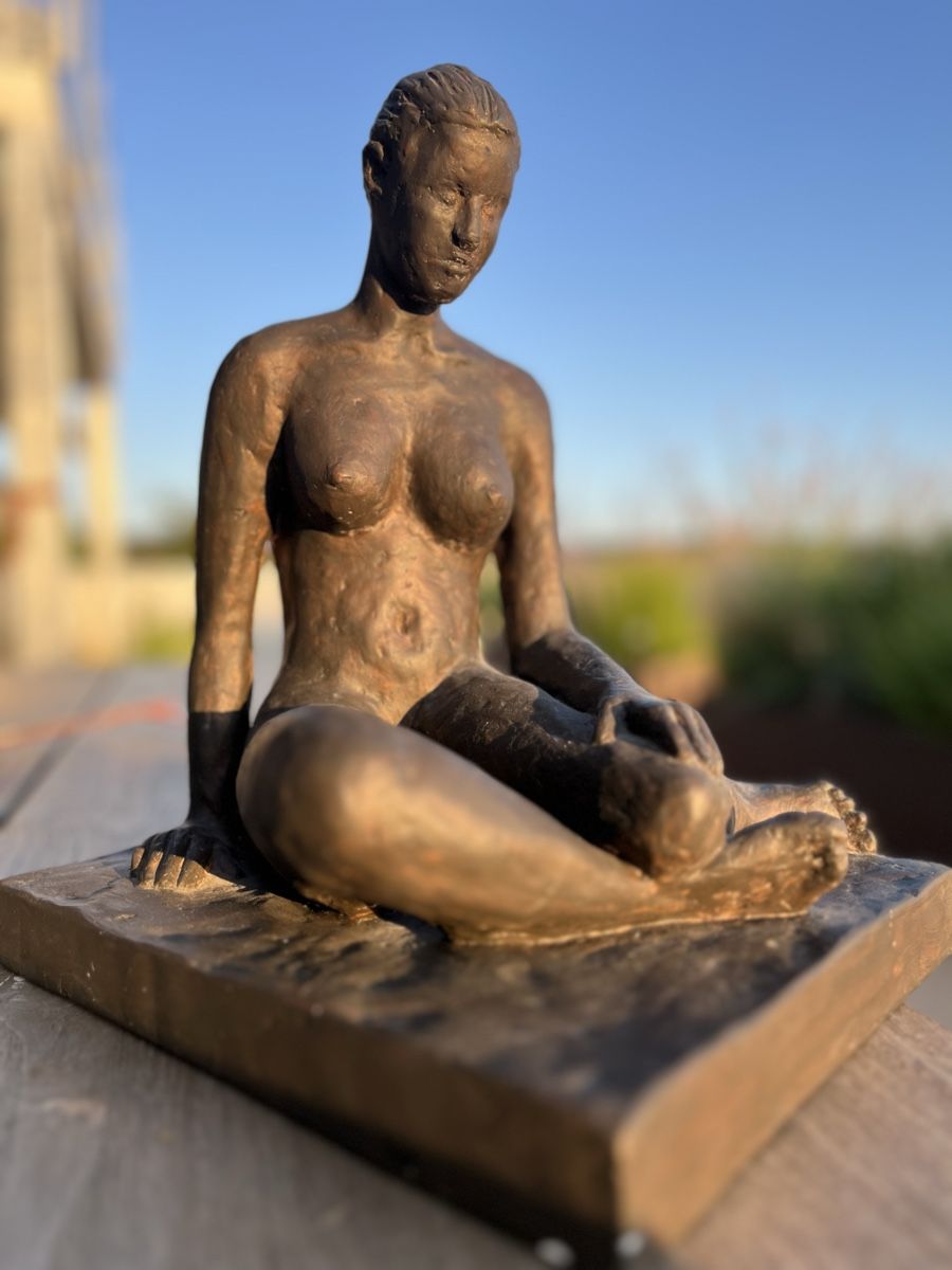 Sculture & Statue: Elegante Skulptur "Sitzende" von Albert Strupler, 1998 – Nuovo (secondo la descrizione) da Wiesendangen venduto da Pinacle 8
