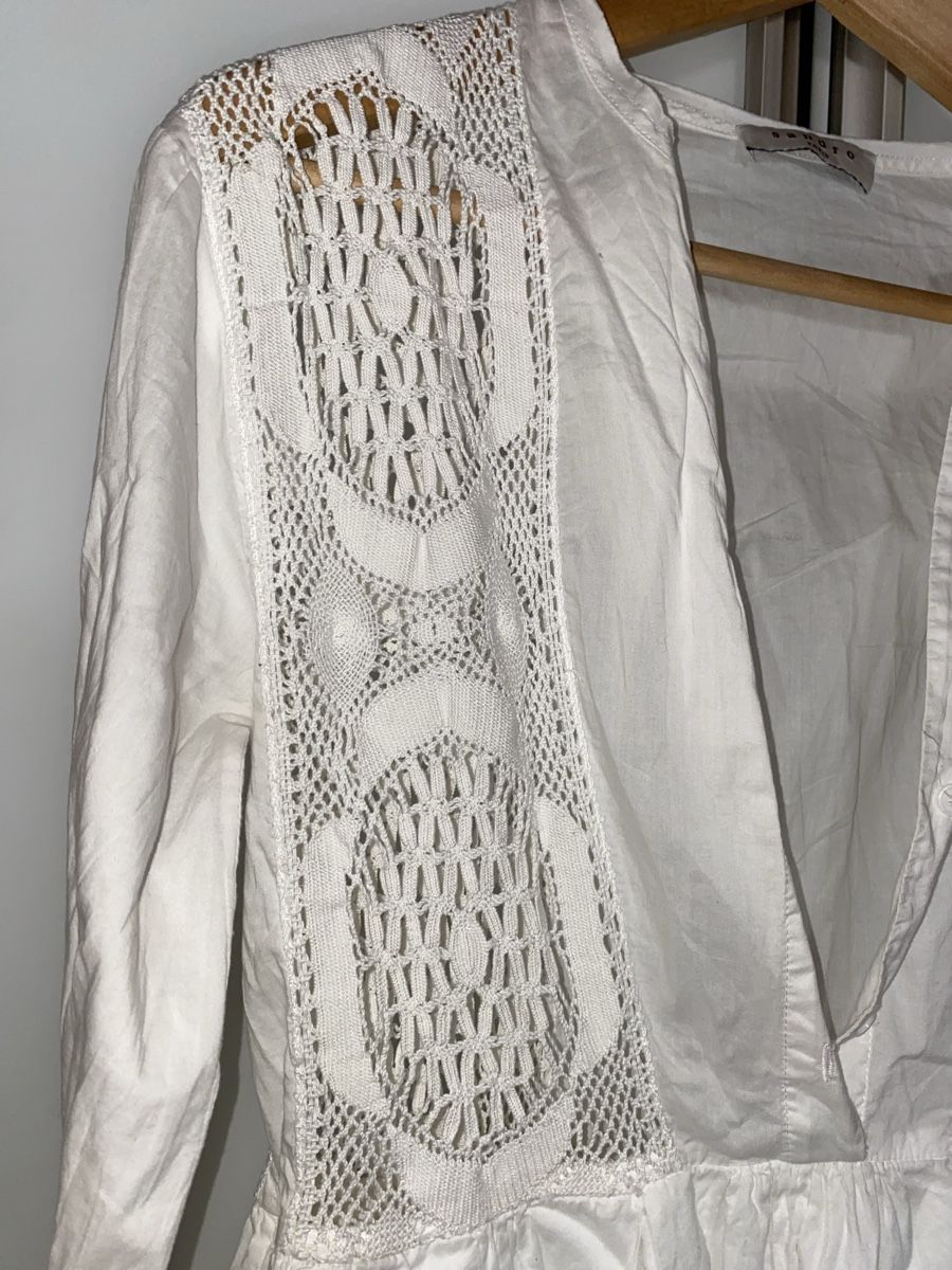 Sandro Kleider: Sandro Robe d'été blanche dentelle taille 38-40 – Gebraucht aus Genolier von ber_j8yx 4
