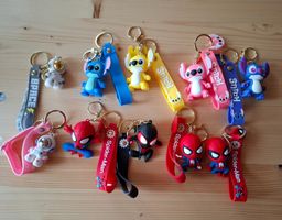 Schlüsselanhänger Stitch und Spiderman