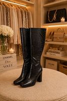 Stivali effetto coccodrillo super chic N.36