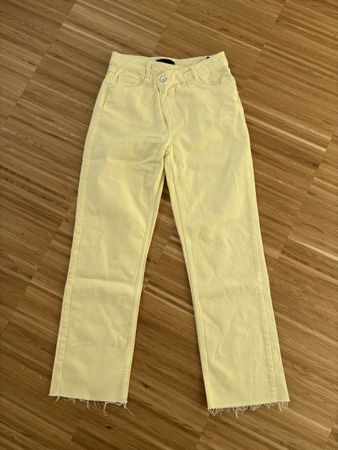 Zara Z09 Lemon Yellow Jeans, Size 36