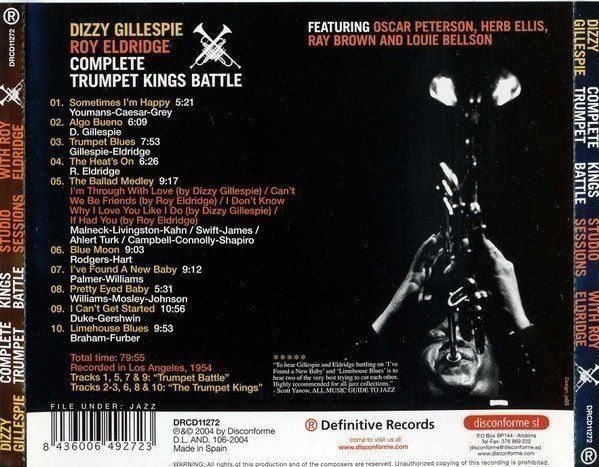 CD: Roy Eldridge with Dizzy Gillespie, Herb Ellis, Louie Bellson – Usato da Unterbäch venduto da yohanson 1