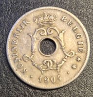 10 Cent 1904, Belgien, alte Münze, sehr selten