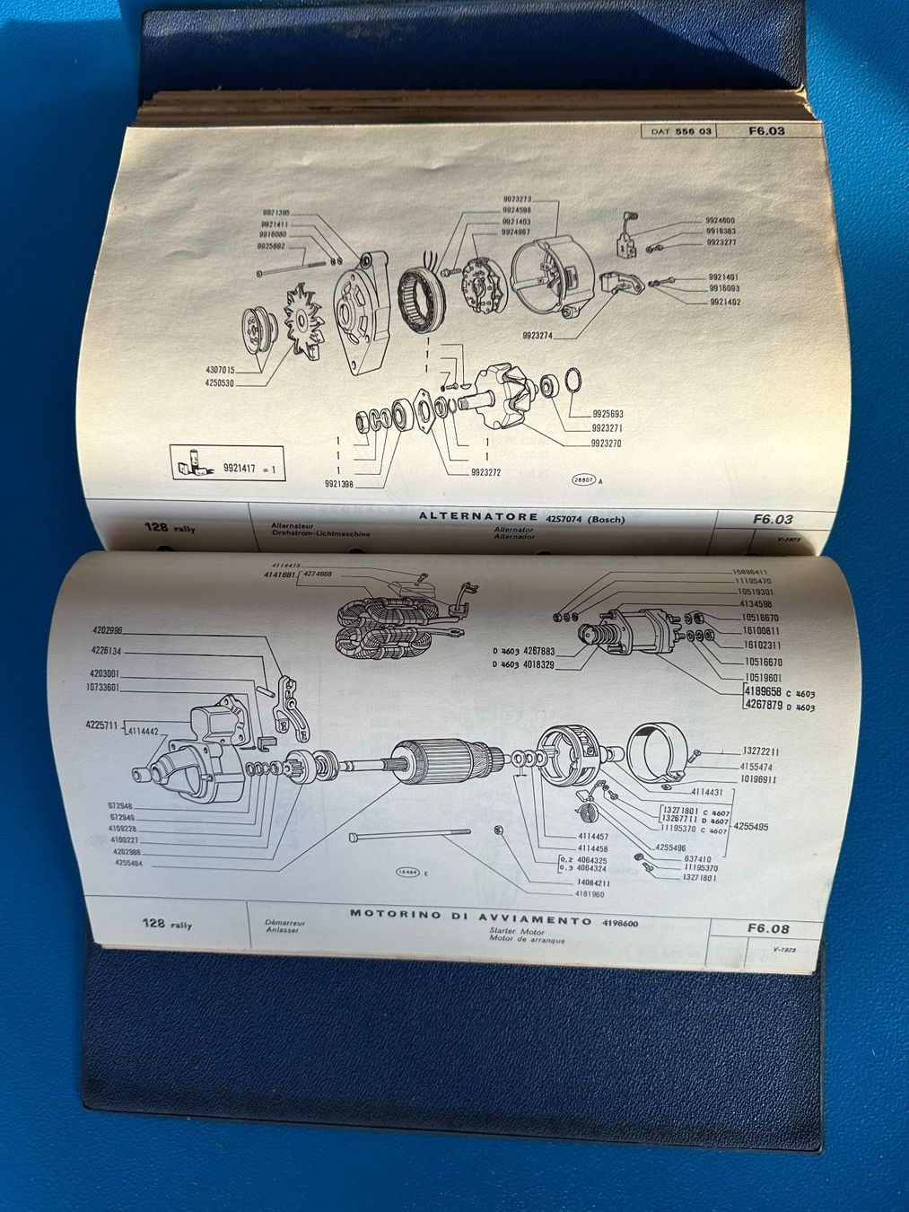 Libri: Ersatzteilkatalog , Fiat 128 Rally , Oldtimer – Usato da Boswil venduto da pavo1 8