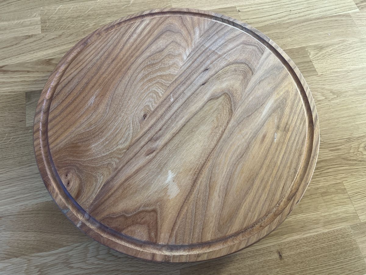 Piatti di portata: Holz-Drehteller/ Servierteller, Durchmesser 41cm, neu – Nuovo (secondo la descrizione) da Basel venduto da clembou