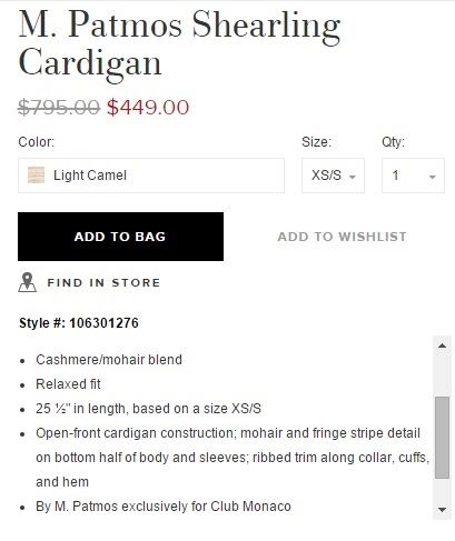 Cappotti: Cashmere Shearling Cardigan, XS/S – Usato da Zürich venduto da camenk 7