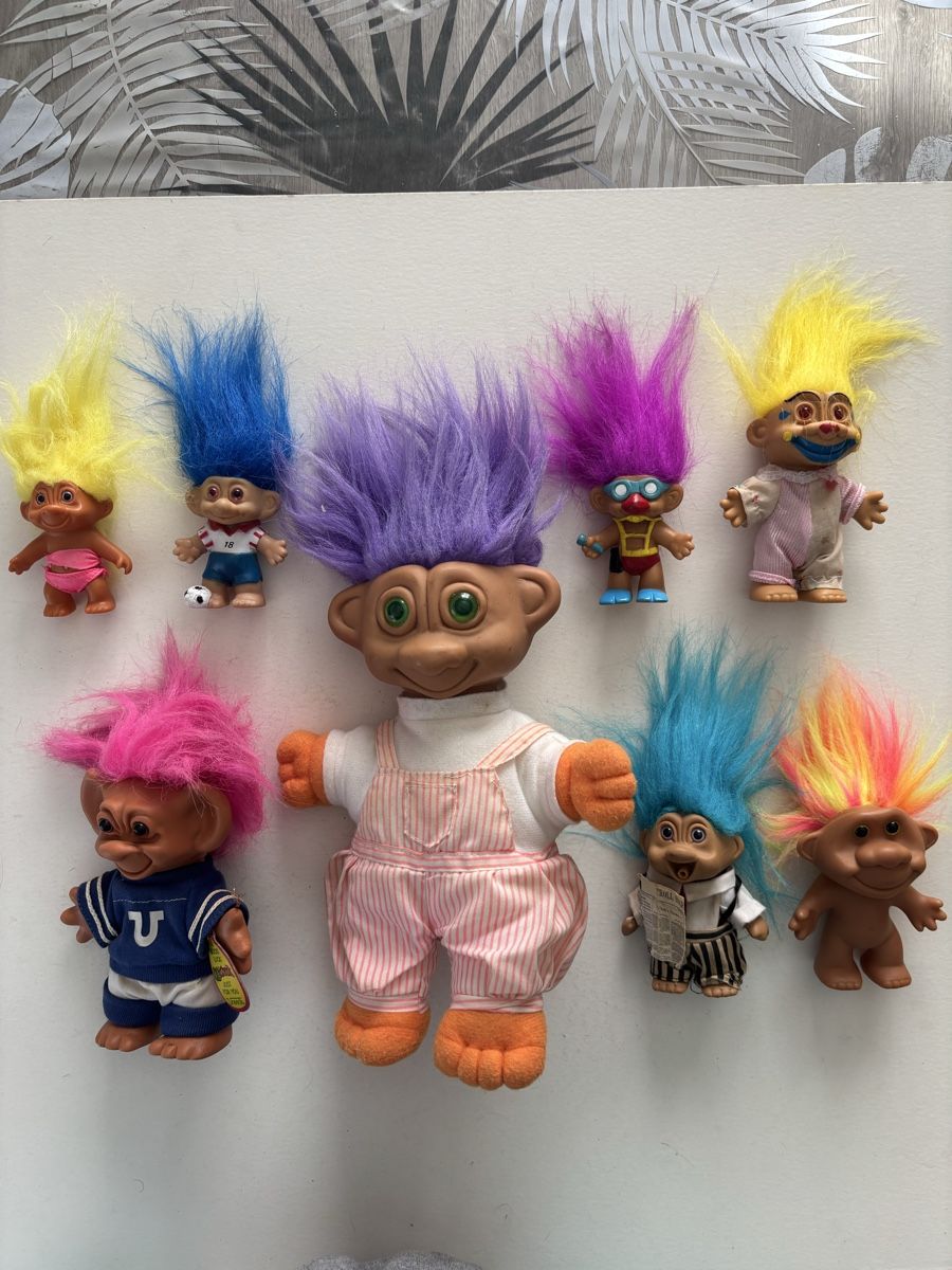 Bambole: Set 8 Trolls vintage divers modèles et tailles – Usato da Genève venduto da sho_67qj