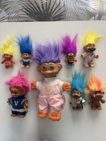 Set 8 Trolls vintage divers modèles et tailles