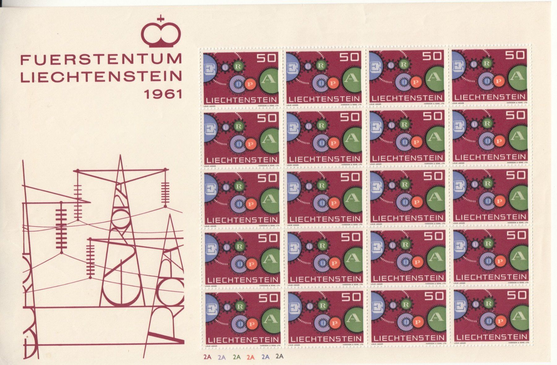 Tutti i francobolli: LBK 354 Kleinbogen postfrisch – Usato da Bürglen TG venduto da StampGraf