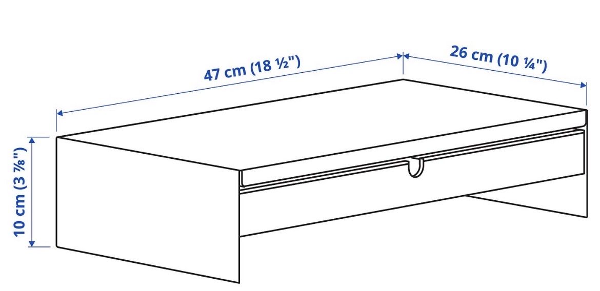 Sonstige Dekorationen & Accessoires: Elloven Monitorerhöhung mit Schublade – Gebraucht aus Langenthal von 123. 2