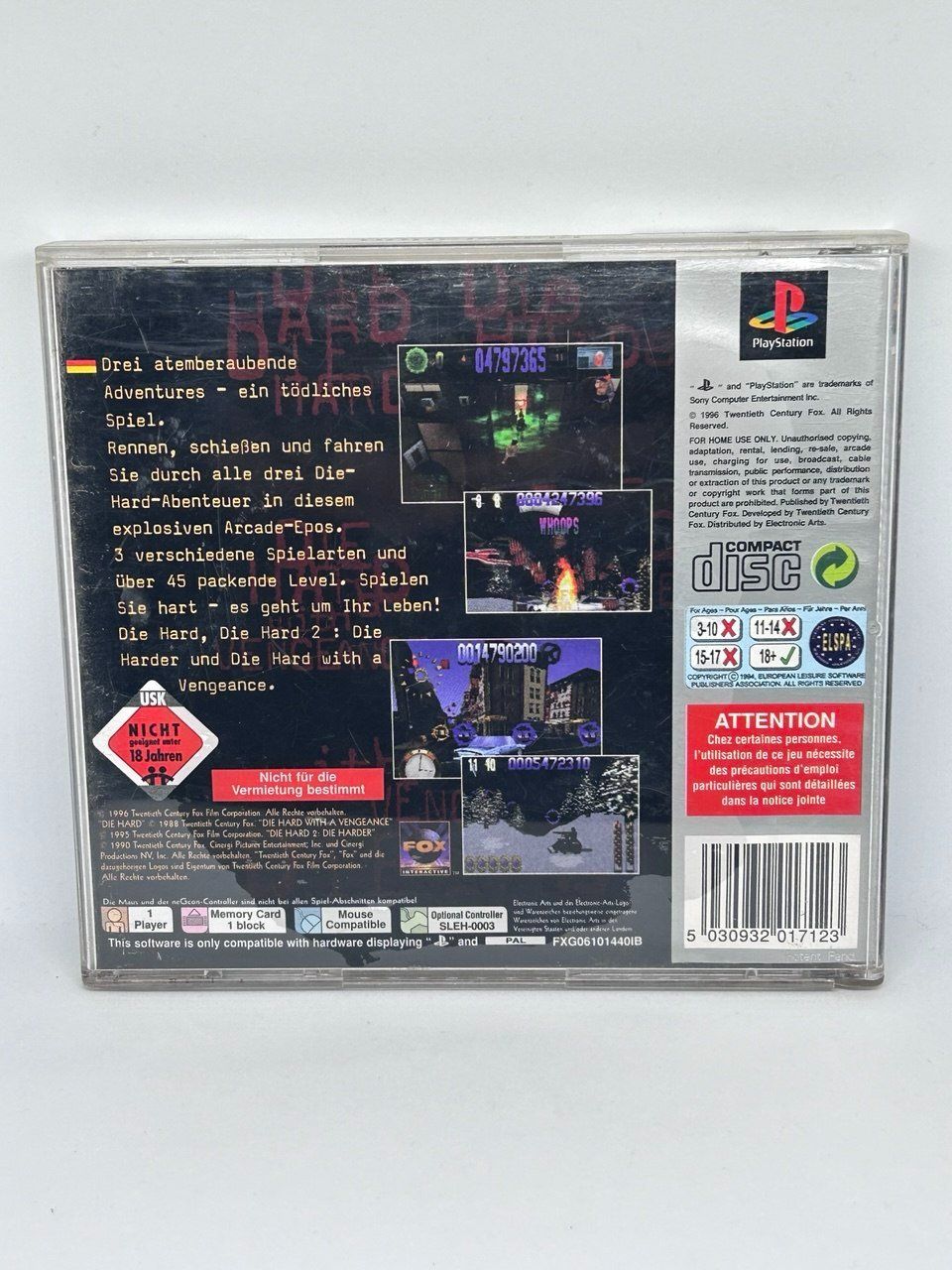 Sony Giochi: Die Hard Trilogy per la prima PlayStation (PS1) – Usato da Giubiasco venduto da LorisVale 1
