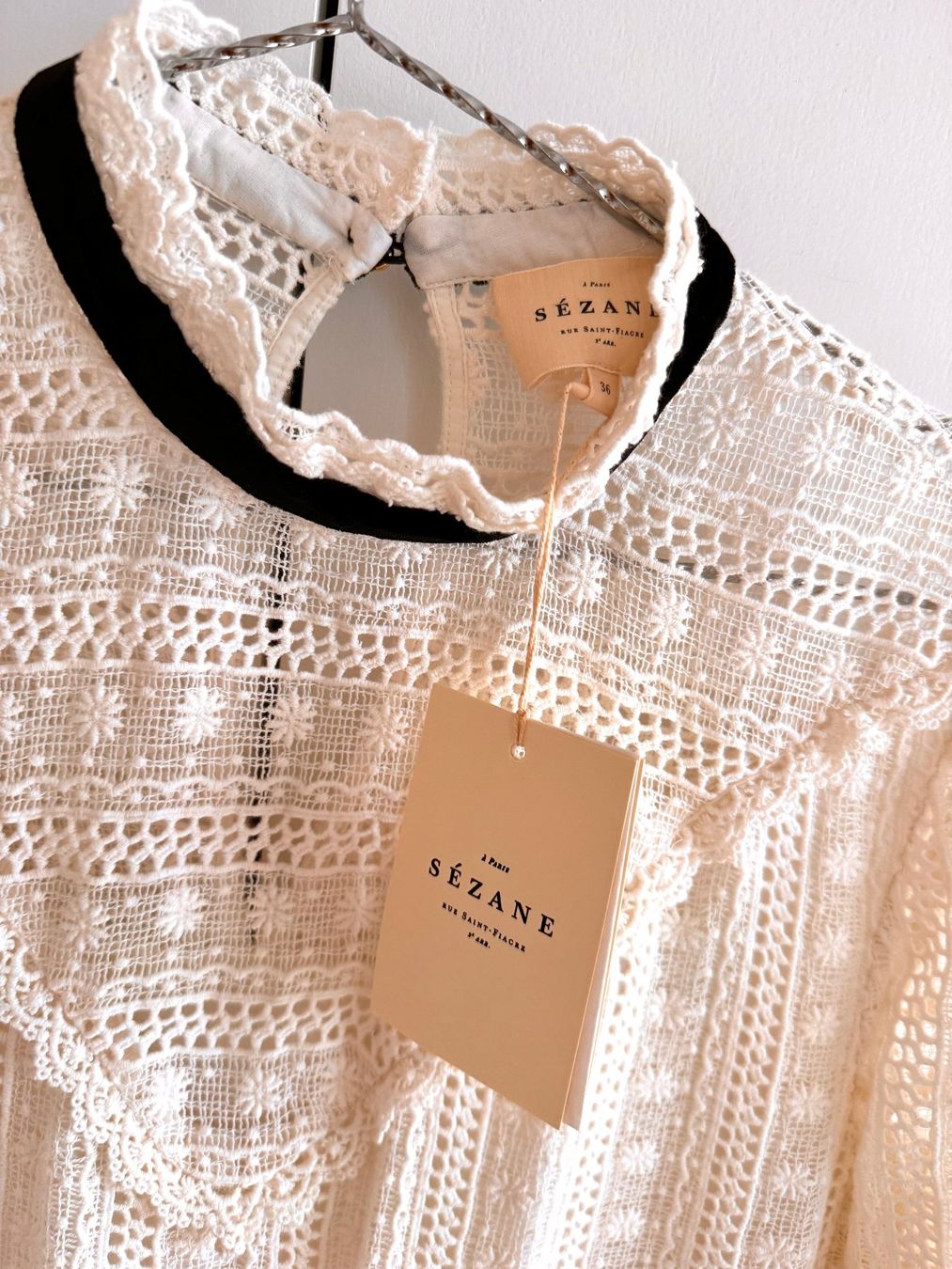 Sezane Vestiti: Robe SEZANE en dentelle blanche – Nuovo e nell'imballaggio originale da La conversion venduto da Repio 3