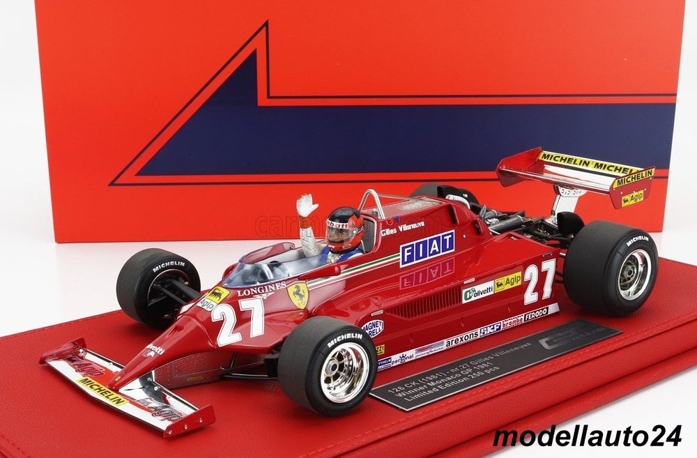 Ferrari 126CK F1 Winner GP Monaco 1981 G.Villeneuve 1:18 | Kaufen auf ...