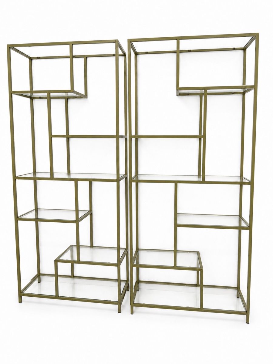 Conforama Scaffali: Regal Duo aus Metall & Glas – Nuovo (secondo la descrizione) da Aarberg venduto da LovelyThings_