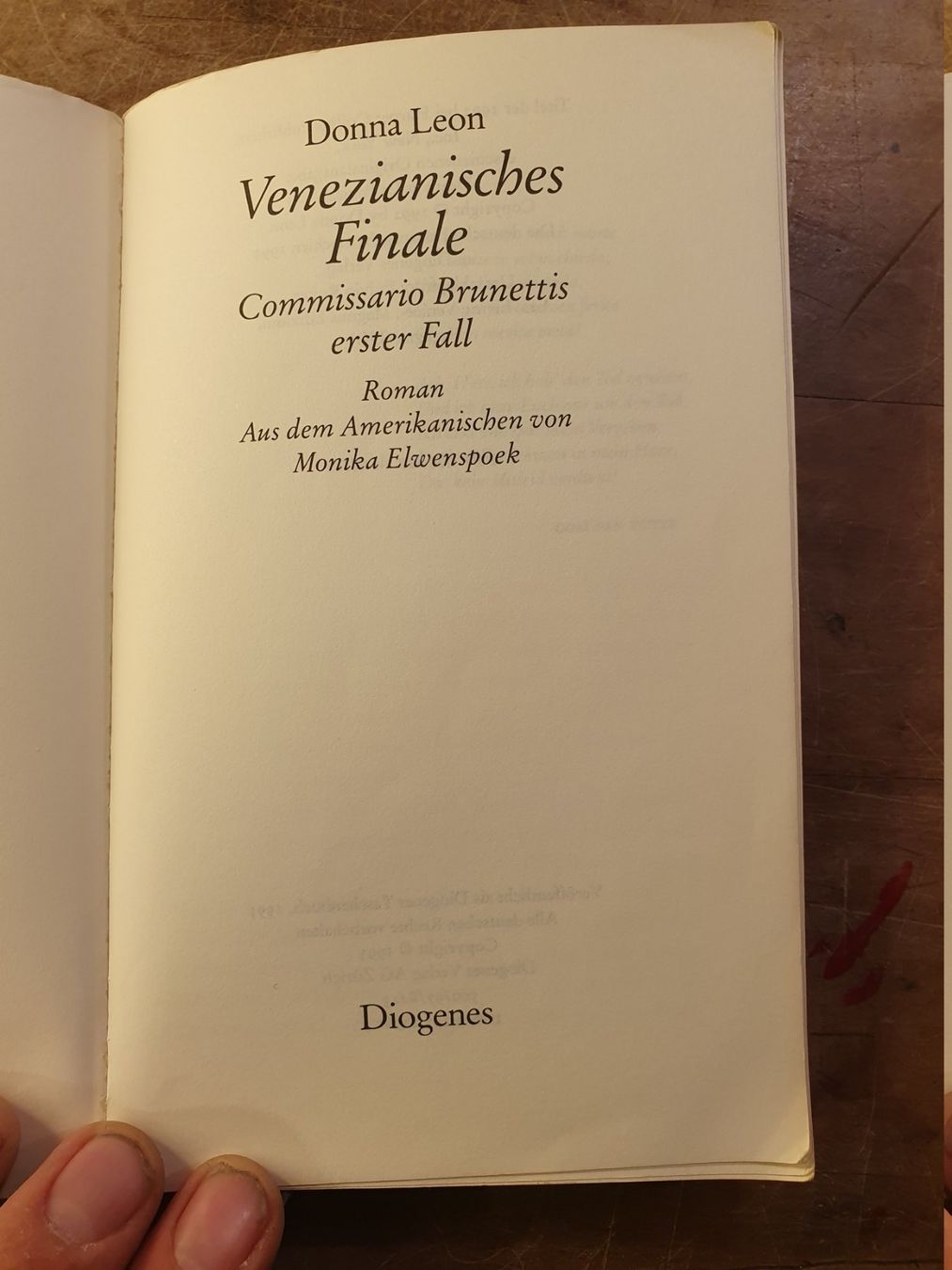 Libri: Venezianisches Finale - Donna Leon – Usato da Zürich venduto da loosebone 1