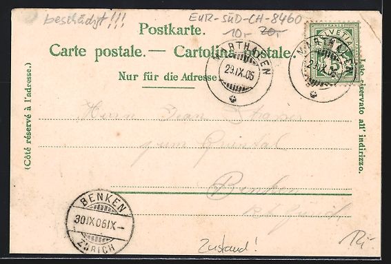 Ansichtskarten: Marthalen, Strassenpartie, Ortspartie mi – Gebraucht aus Berlin von bartko-reher 1