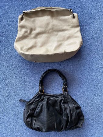 2 Stück grosse Handtaschen Shopper Leder Akris/Pasito