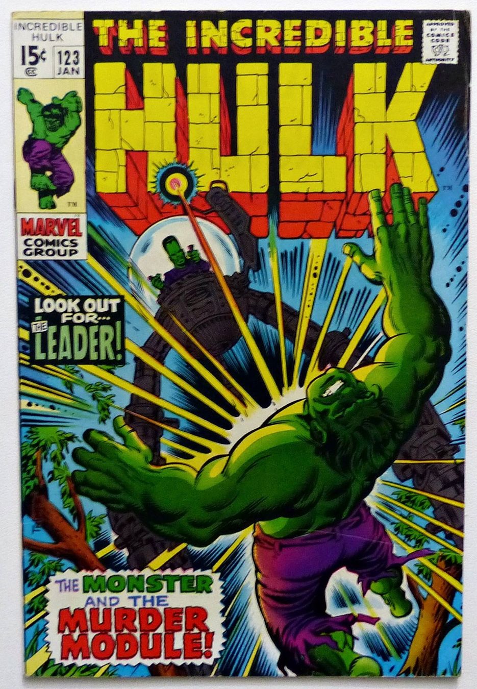 Comics: INCREDIBLE HULK #123 VS. THE LEADER MARVEL 1969 – Gebraucht aus Lugano von YouWantUS