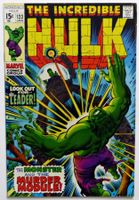 INCREDIBLE HULK #123 VS. THE LEADER MARVEL 1969