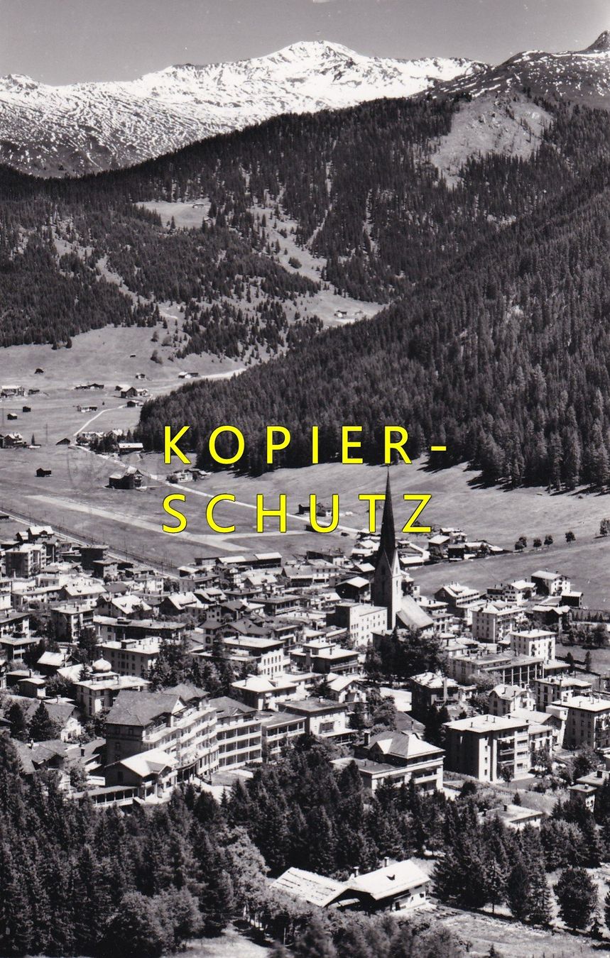 Cartoline postali: Davos-Platz mit Pischahorn /bo – Usato da Hombrechtikon venduto da Rudolf07