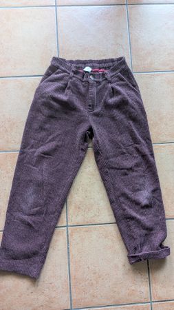 Cordhose lila Damen Grösse XS 